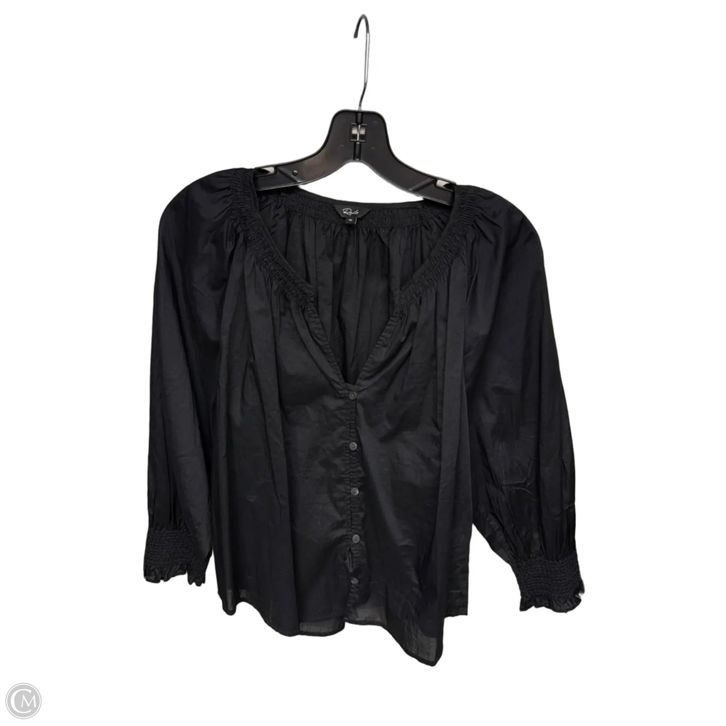 Top Long Sleeve By Rails In Black, Size: M