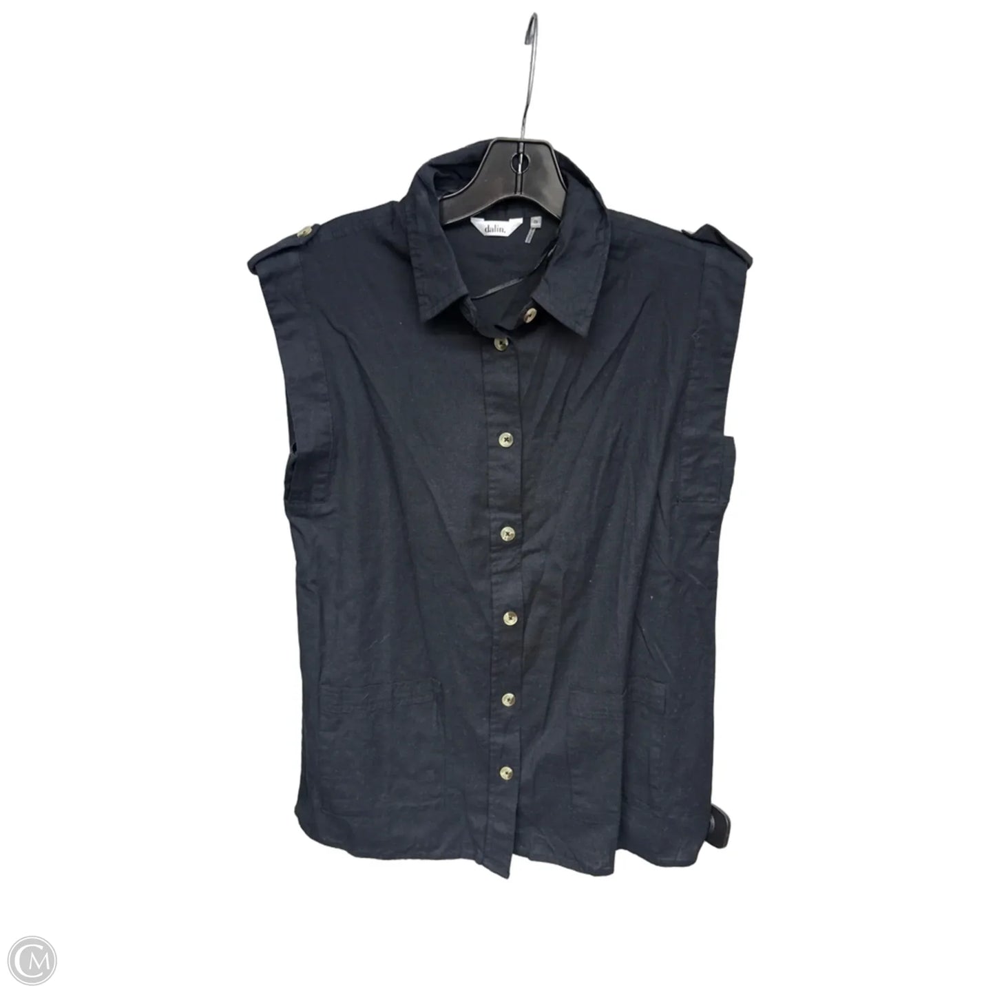 Top Sleeveless By Clothes Mentor In Black, Size: S