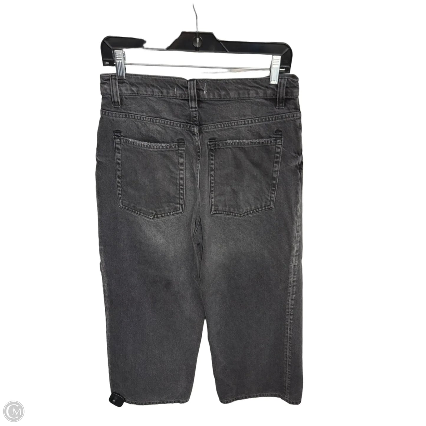 Jeans Wide Leg By We The Free In Black Denim, Size: 8