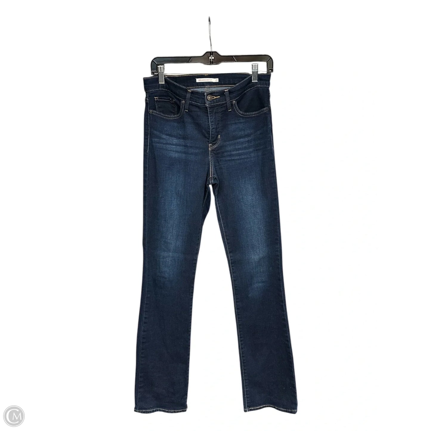 Jeans Boot Cut By Levis In Blue Denim, Size: 8