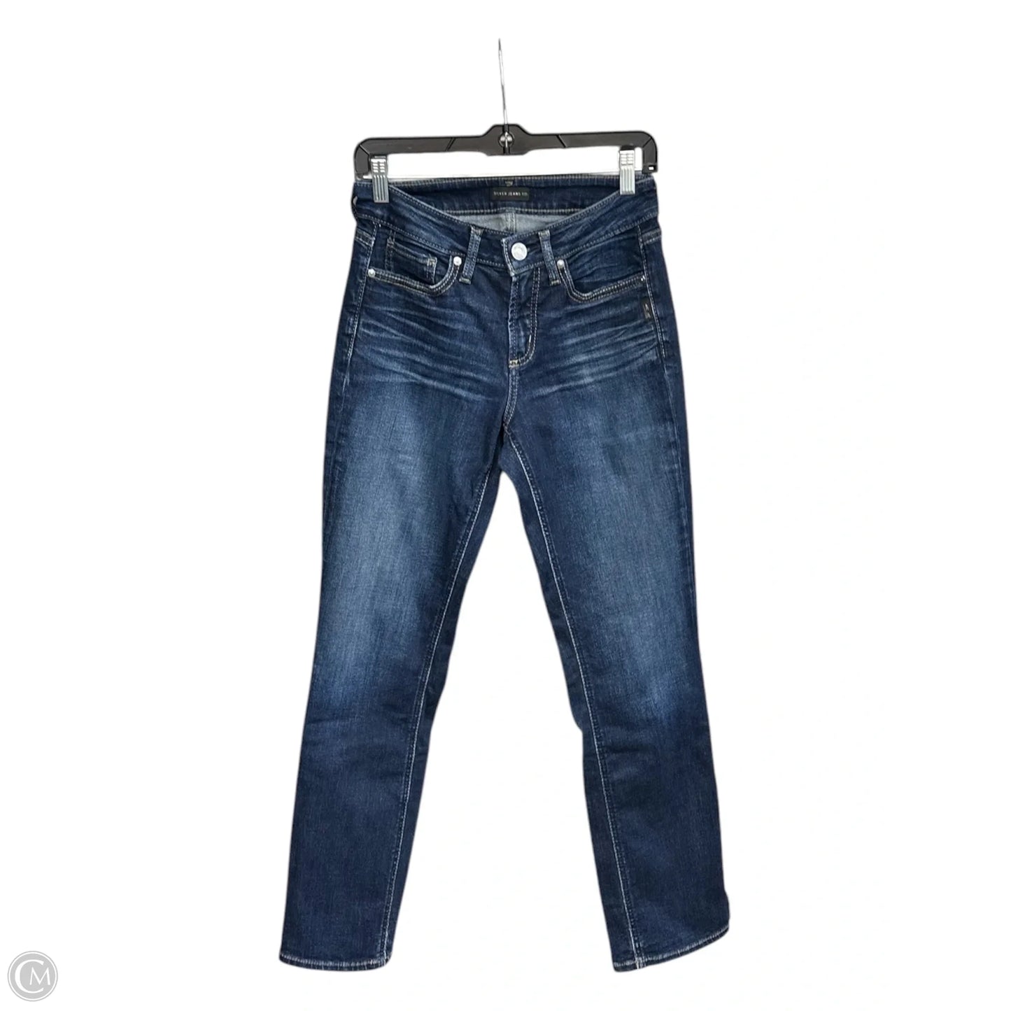 Jeans Straight By Silver In Blue Denim, Size: 4