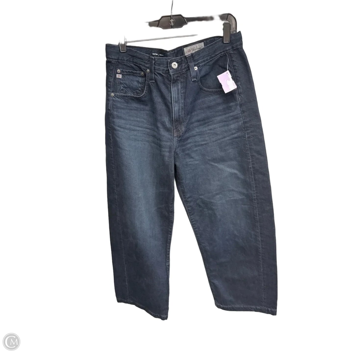 Jeans Wide Leg By Adriano Goldschmied In Blue Denim, Size: 8
