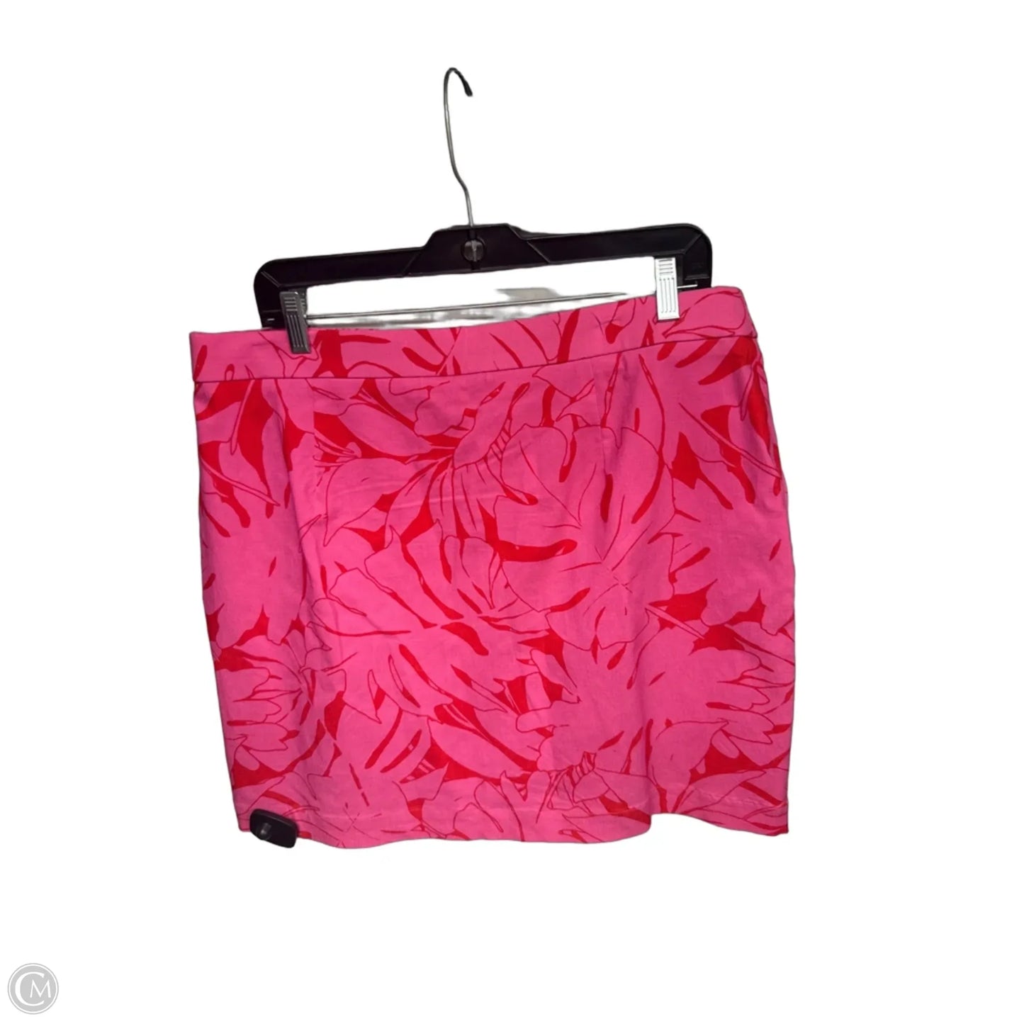 Skort By Rafaella In Pink & Red, Size: Xl