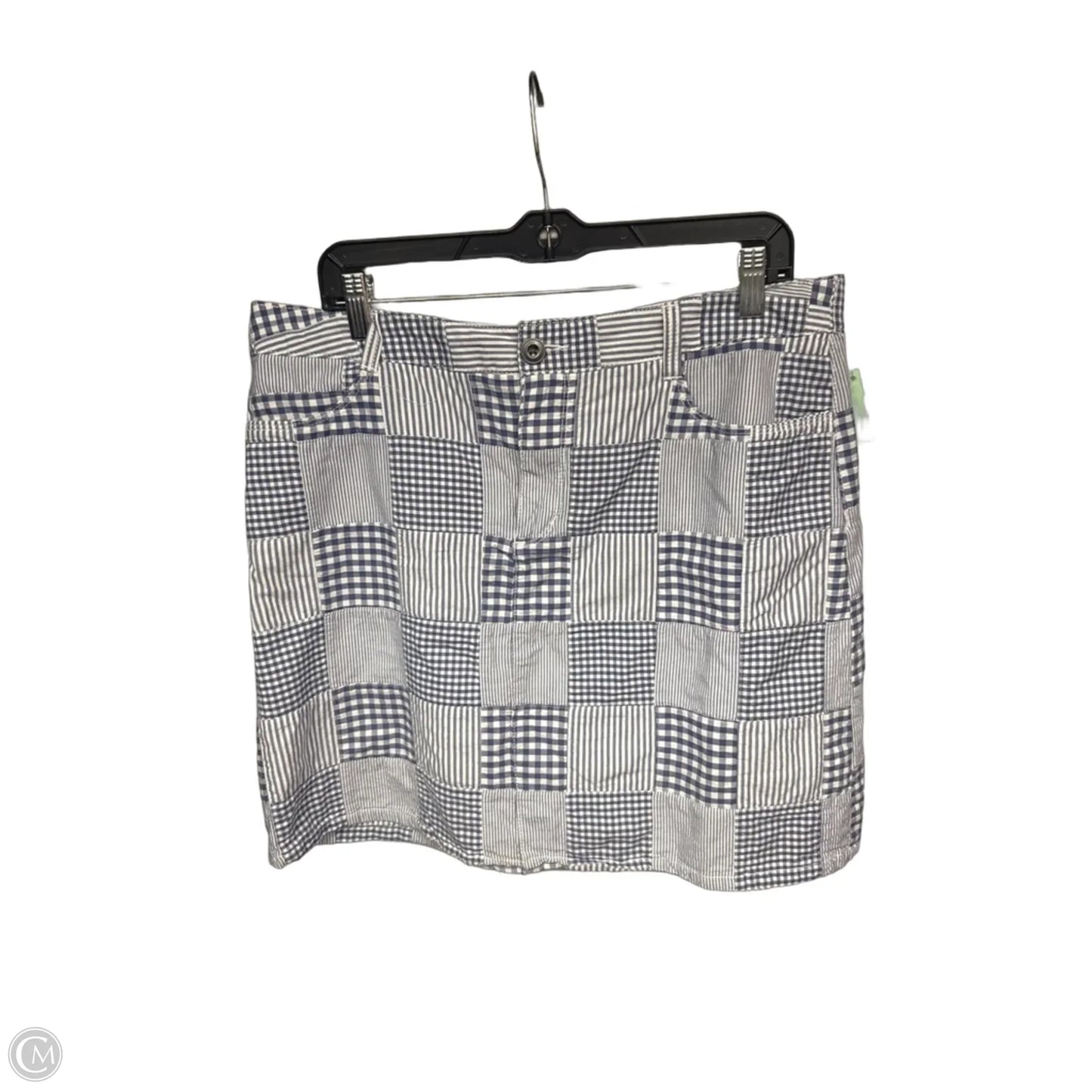 Skort By Croft And Barrow In Blue & White, Size: 14