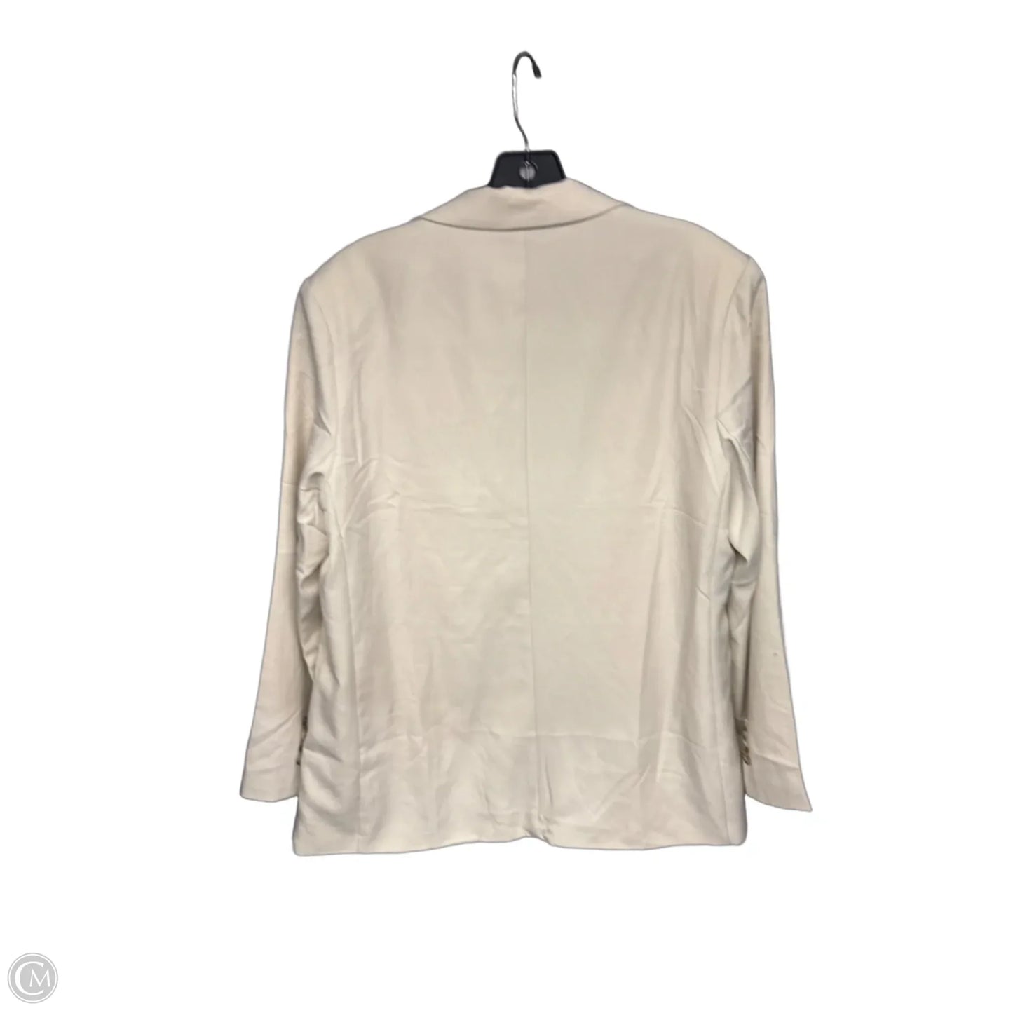 Blazer By Clothes Mentor In Cream, Size: L