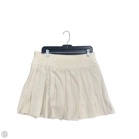 Skort By Clothes Mentor In Cream, Size: L