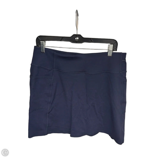 Athletic Skort By Skechers In Navy, Size: Xl