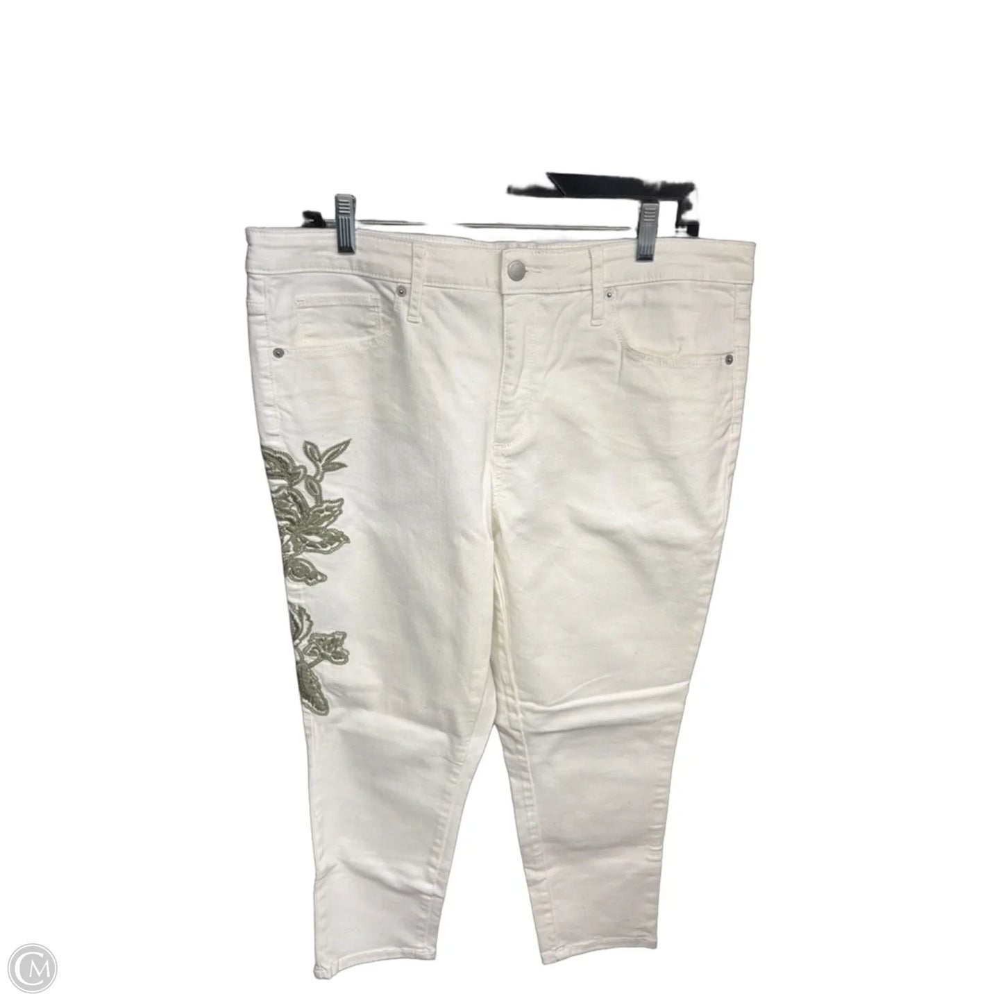Jeans Skinny By Universal Thread In White, Size: 16
