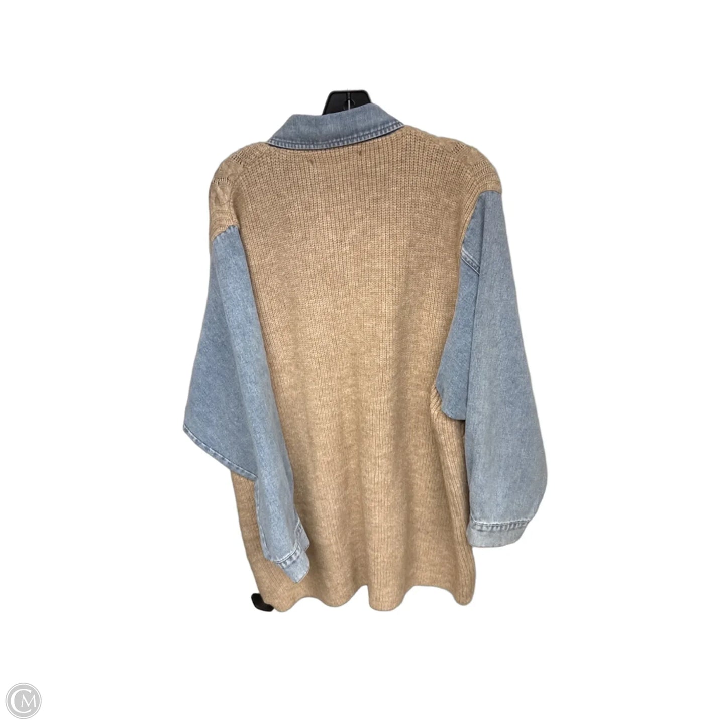 Jacket Denim By Altard State In Blue & Cream, Size: L