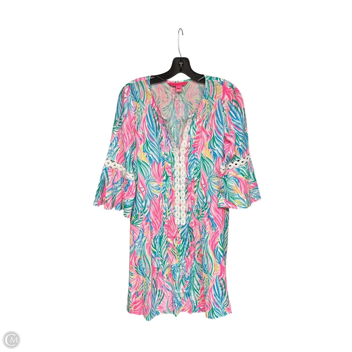 Dress Casual Midi By Lilly Pulitzer In Blue & Pink, Size: S
