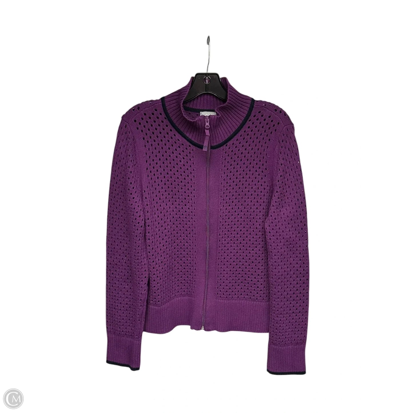Cardigan By Talbots In Purple, Size: L