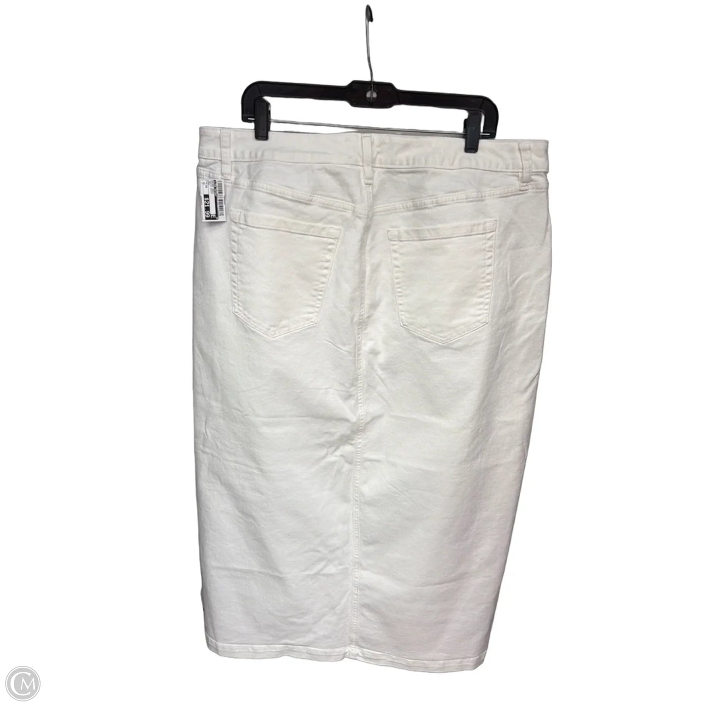 Skirt Maxi By Lane Bryant In White Denim, Size: 18