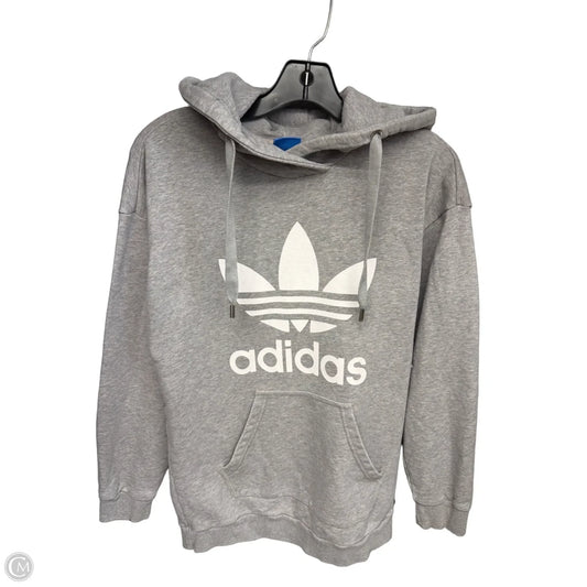 Athletic Sweatshirt Hoodie By Adidas In Ivory, Size: Xs
