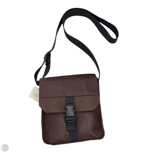 Crossbody Leather By Fossil, Size: Large