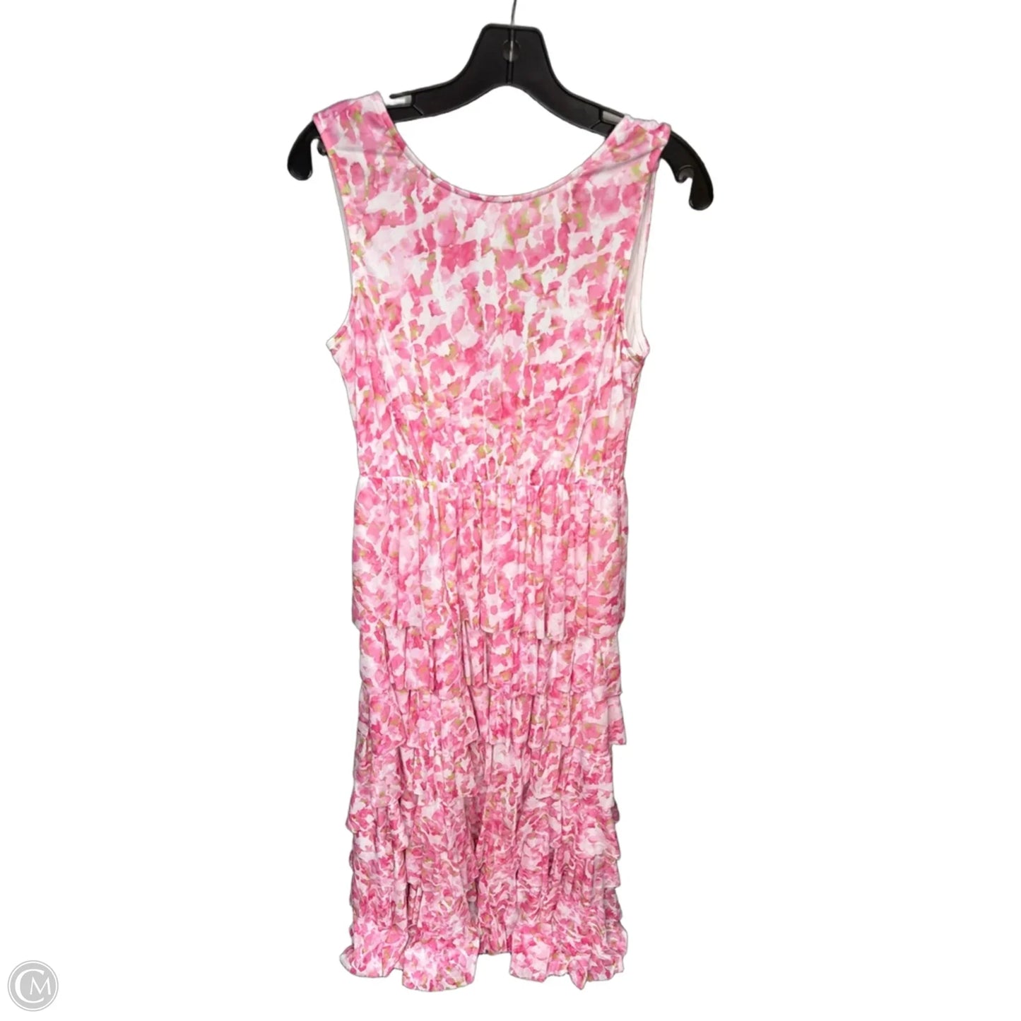 Dress Party Long By Vince Camuto In Pink & White, Size: S