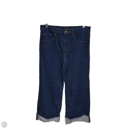 Jeans Wide Leg By Ann Taylor In Blue Denim, Size: 6