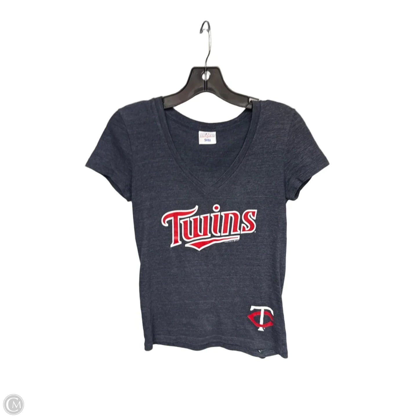 Athletic Top Short Sleeve By Clothes Mentor In Navy
