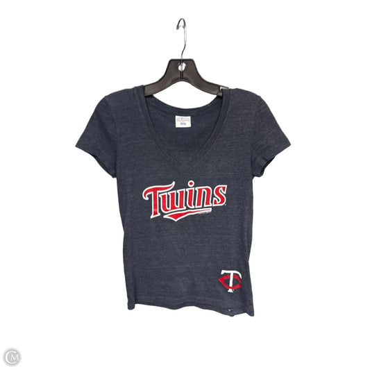 Athletic Top Short Sleeve By Clothes Mentor In Navy