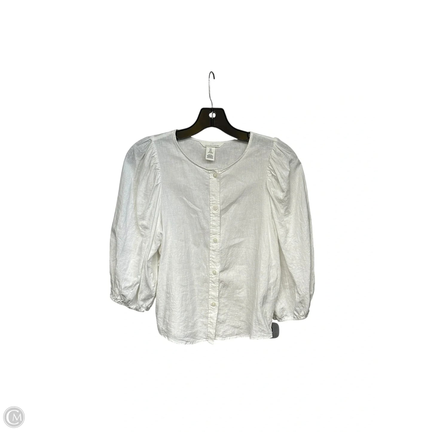 Top Short Sleeve By H&m In White, Size: S