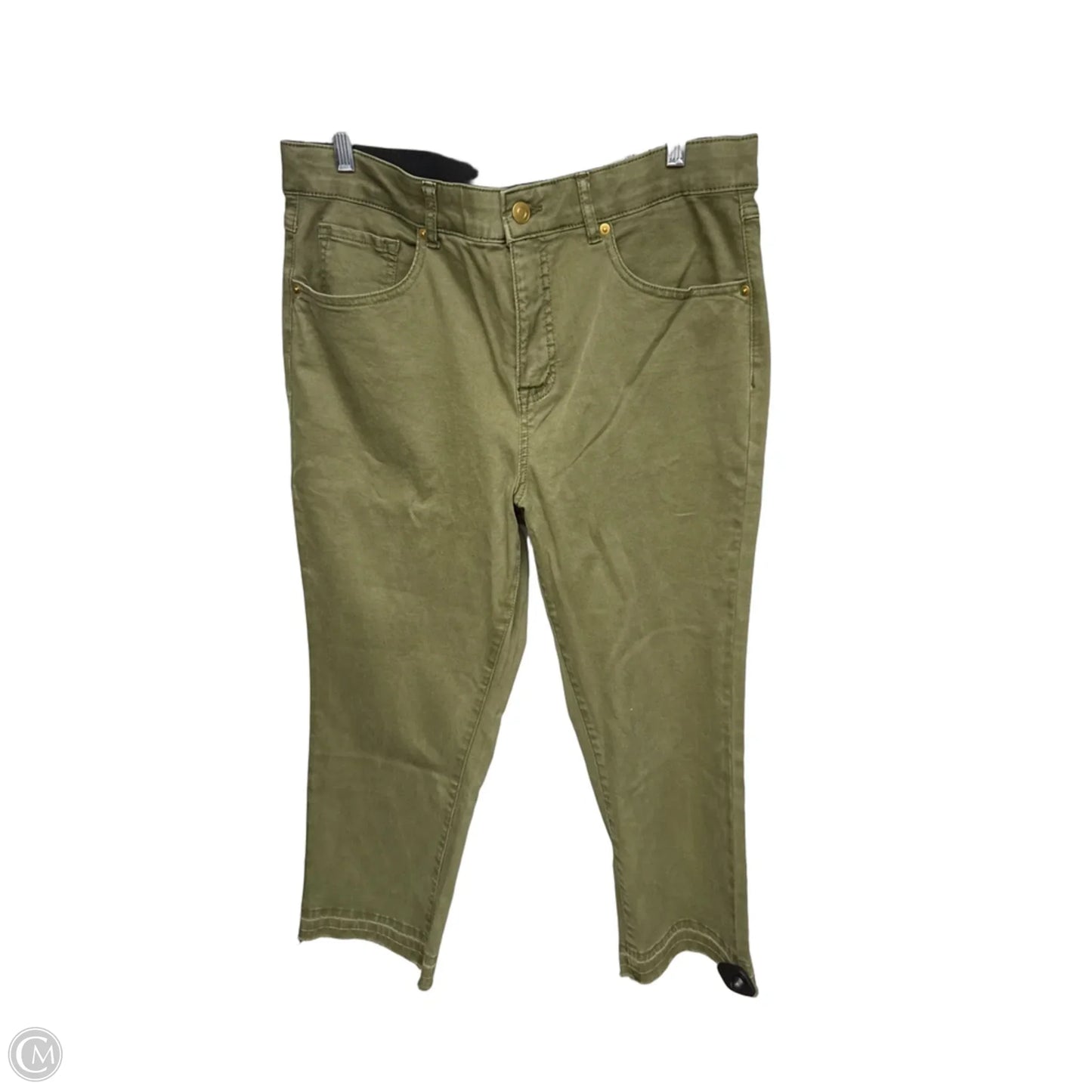 Pants Cropped By Tribal In Green, Size: 14