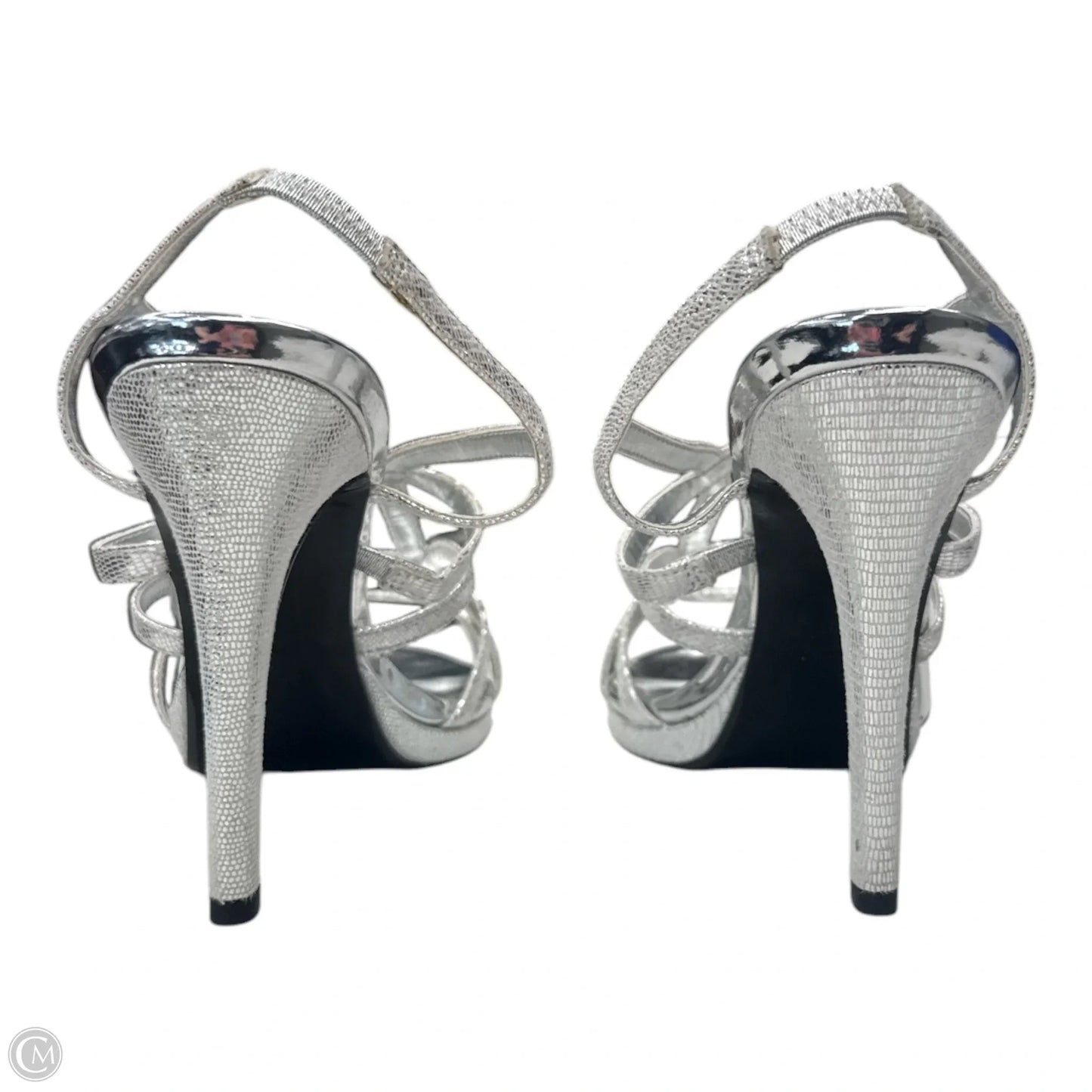 Shoes Heels Stiletto By Clothes Mentor In Silver, Size: 8.5