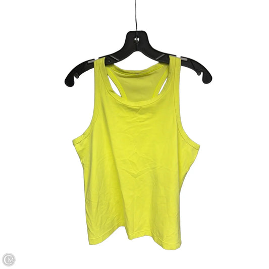 Athletic Tank Top By Lululemon In Yellow, Size: Xl