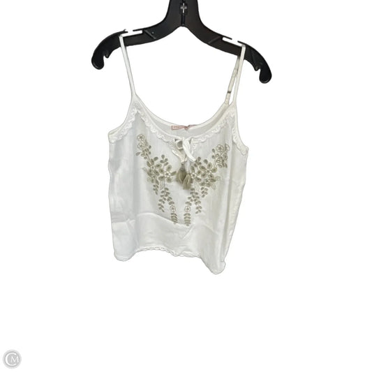Top Sleeveless By Clothes Mentor In White, Size: 6