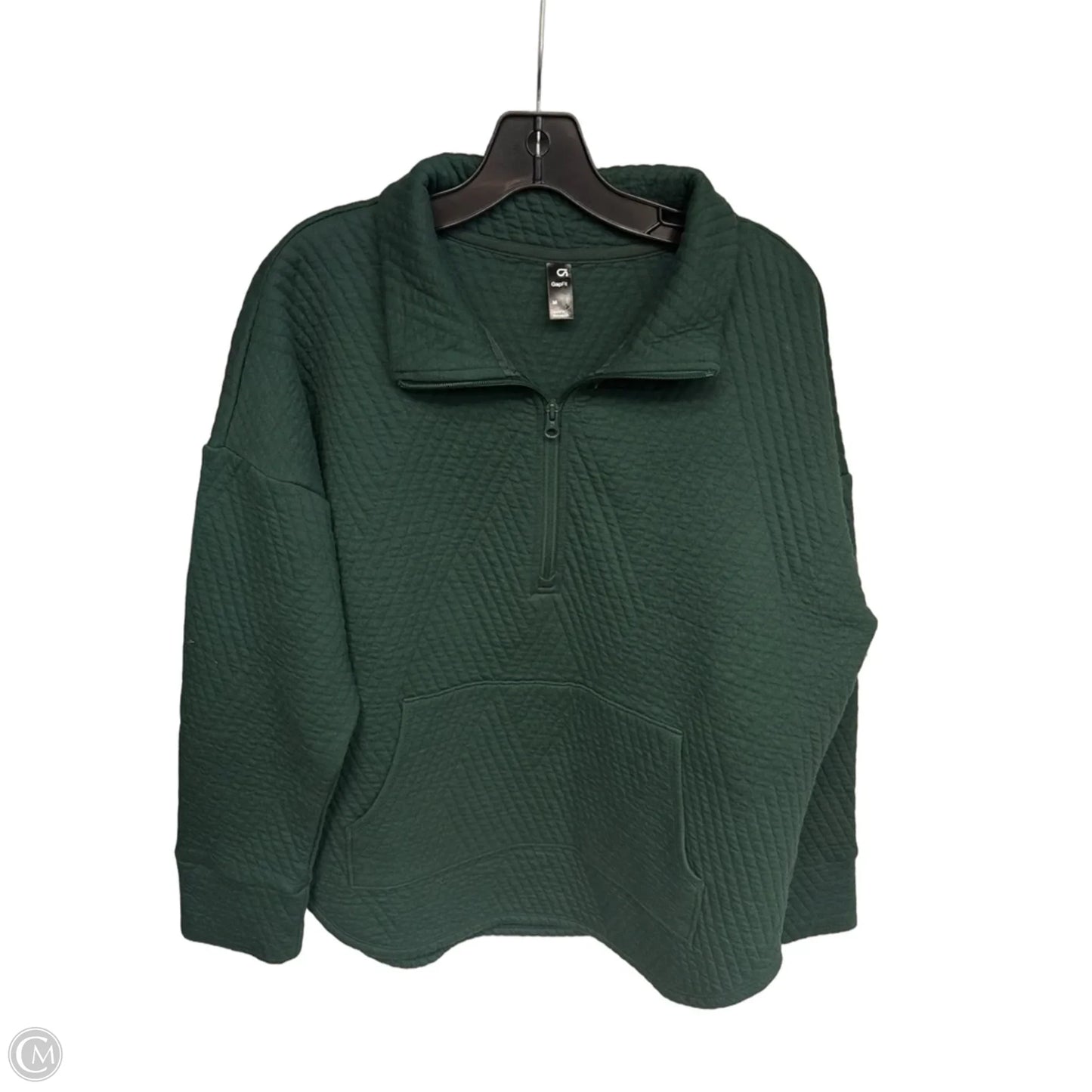 Athletic Sweatshirt Collar By Gapfit In Green, Size: M