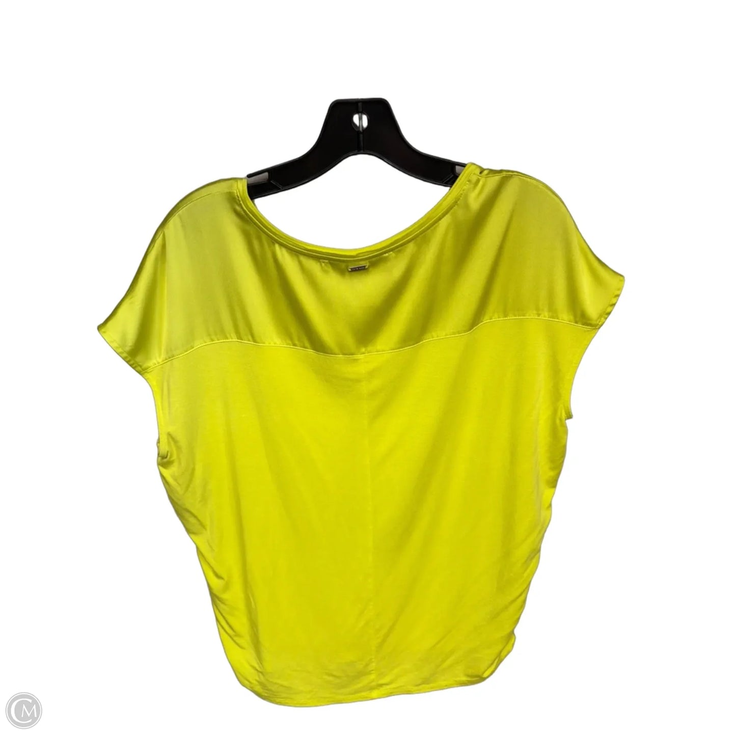 Top Short Sleeve By White House Black Market In Yellow, Size: S