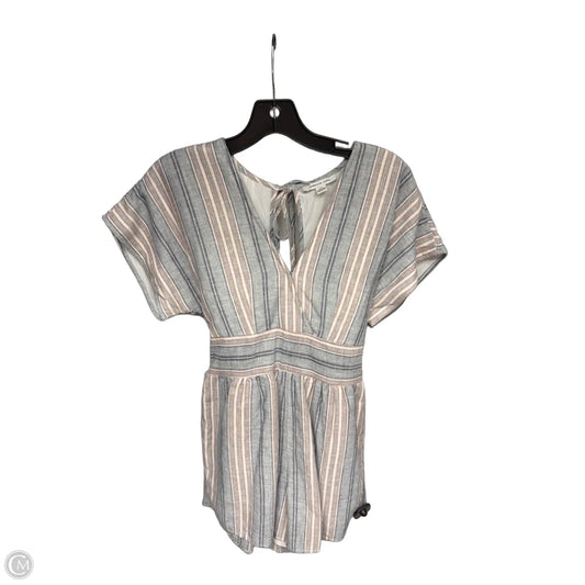 Romper By American Eagle In Blue & Red & White, Size: Sp