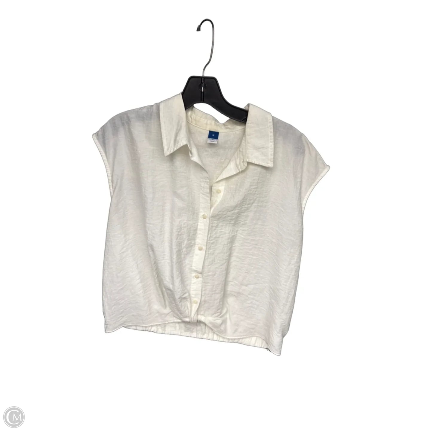 Top Short Sleeve By Old Navy In White, Size: M