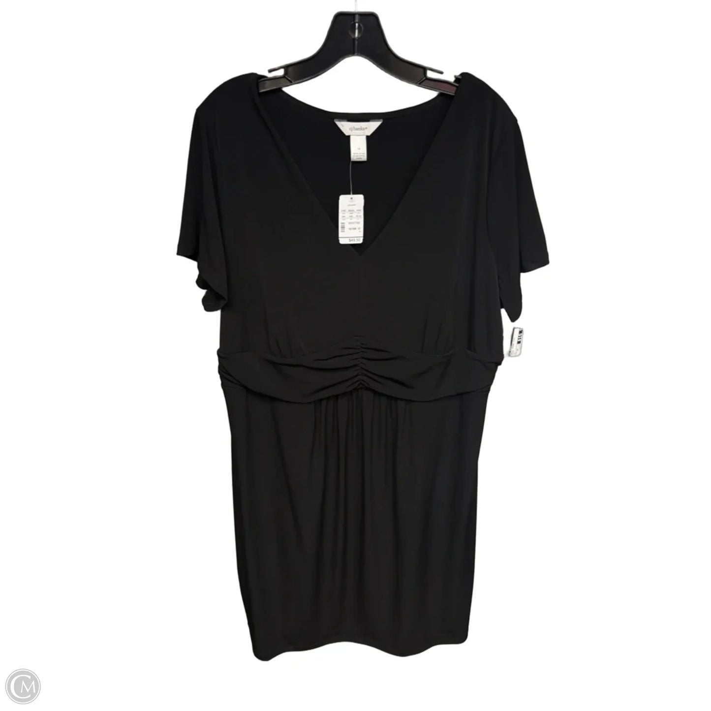 Dress Casual Midi By Cj Banks In Black, Size: 1x