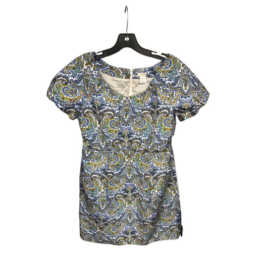 Dress Casual Midi By J. Crew In Blue & White, Size: L