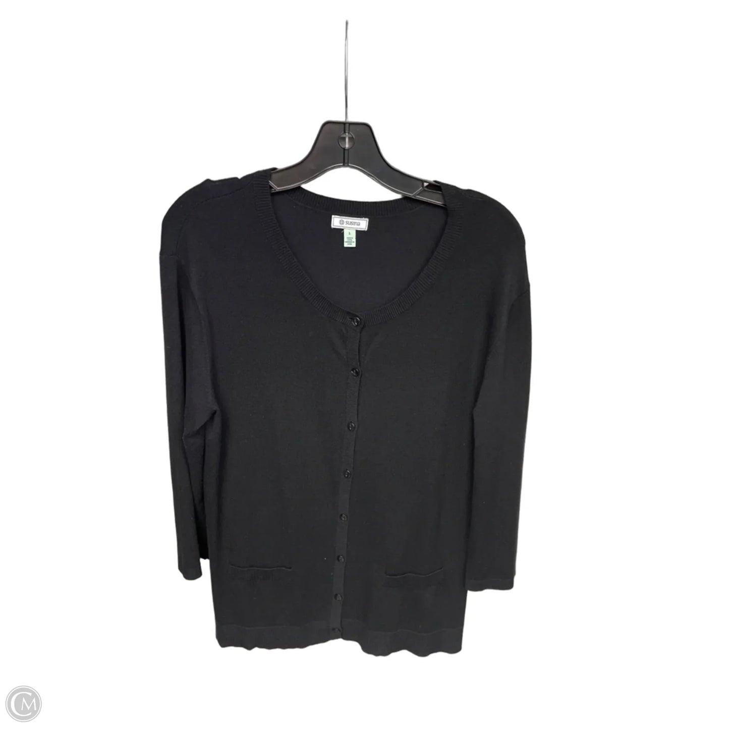 Cardigan By Susina In Black, Size: L