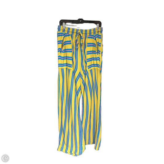 Pants Lounge By Free People In Striped Pattern, Size: L