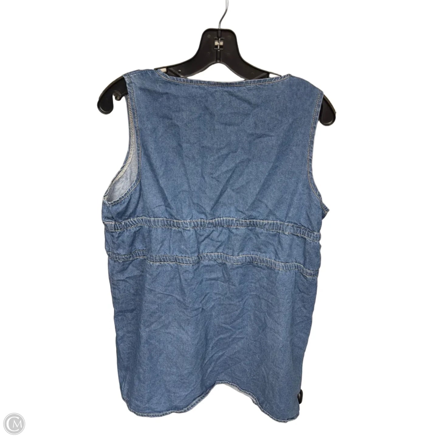 Dress Casual Midi By Clothes Mentor In Blue Denim, Size: L
