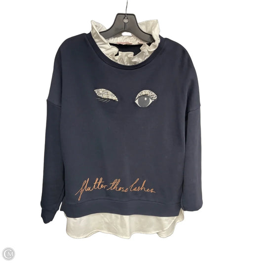 Sweater By Ted Baker In Navy, Size: L