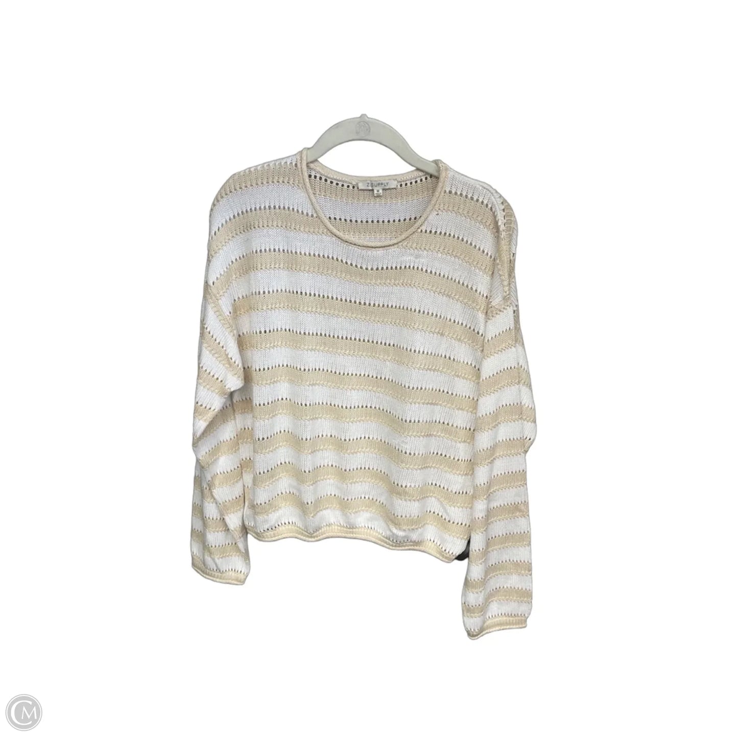 Sweater By Z Supply In Cream, Size: M