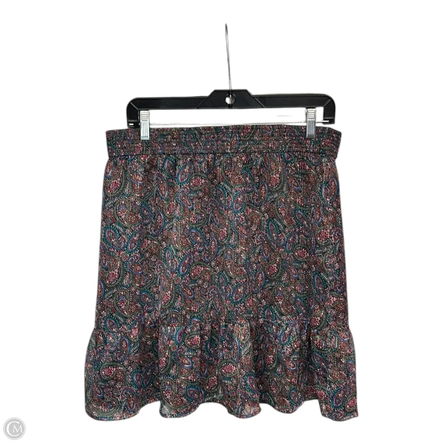 Skirt Midi By Loft In Floral Print, Size: L