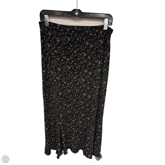 Skirt Maxi By Briggs In Black & Purple, Size: Mp