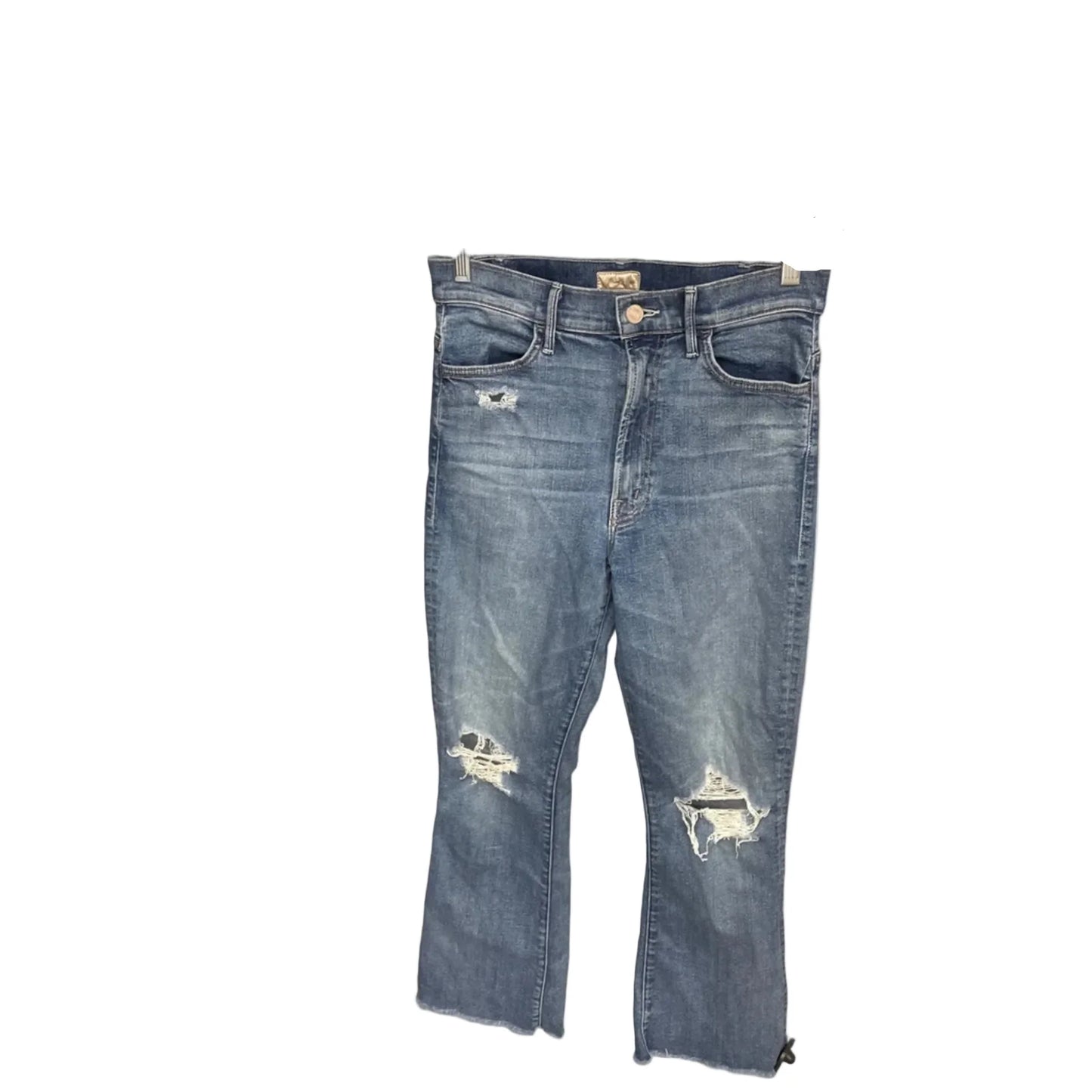 Jeans Flared By Mother In Blue Denim, Size: 4