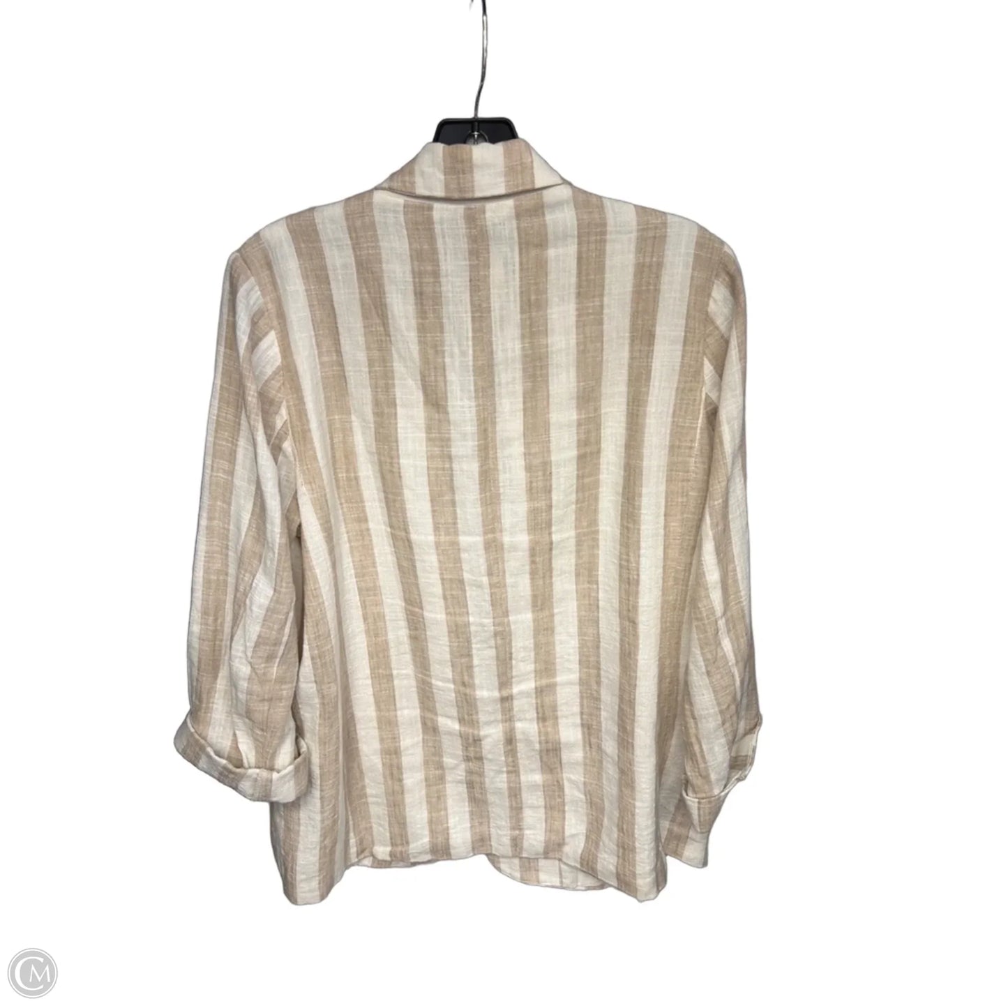 Blazer By Gimmicks In Cream & White, Size: M