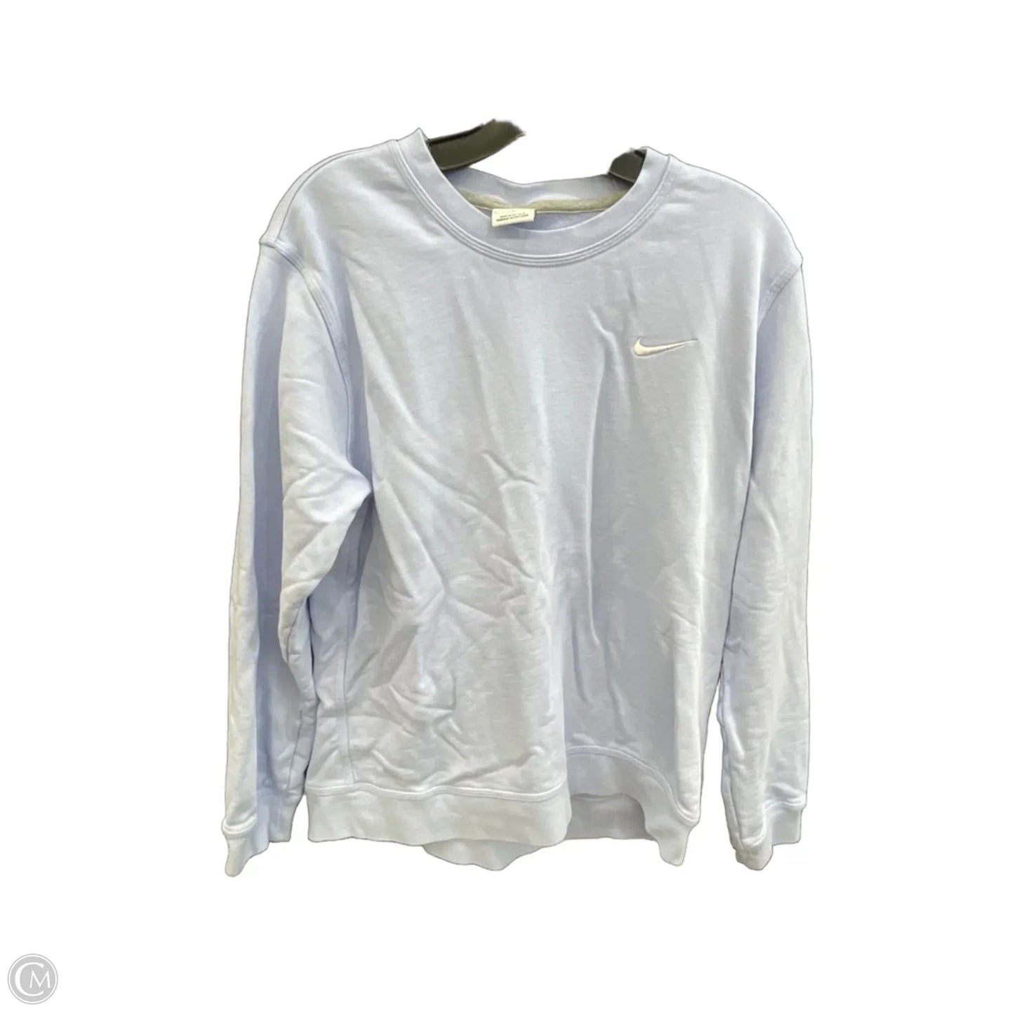 Athletic Sweatshirt Crewneck By Nike Apparel In Blue, Size: L