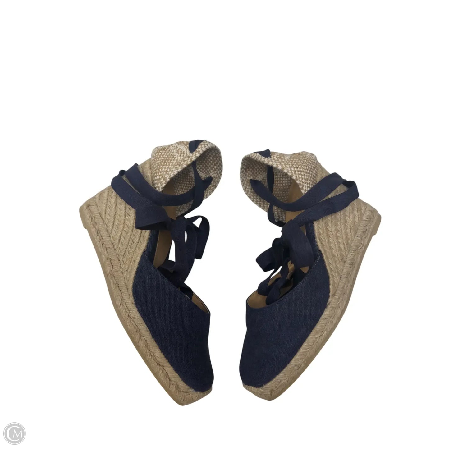 Shoes Heels Wedge By Clothes Mentor In Blue, Size: 8