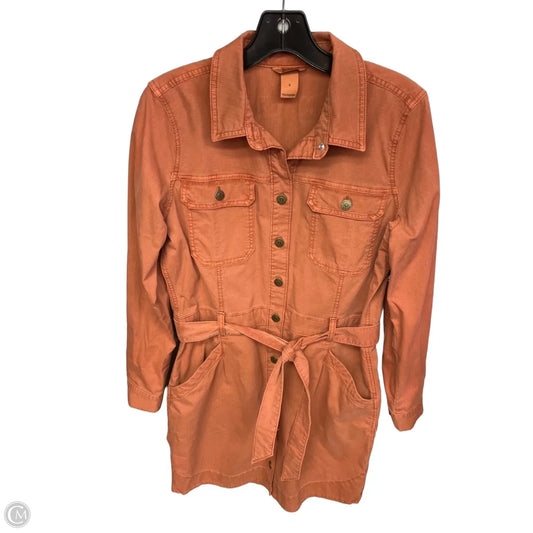Dress Casual Midi By Duluth Trading In Orange, Size: S