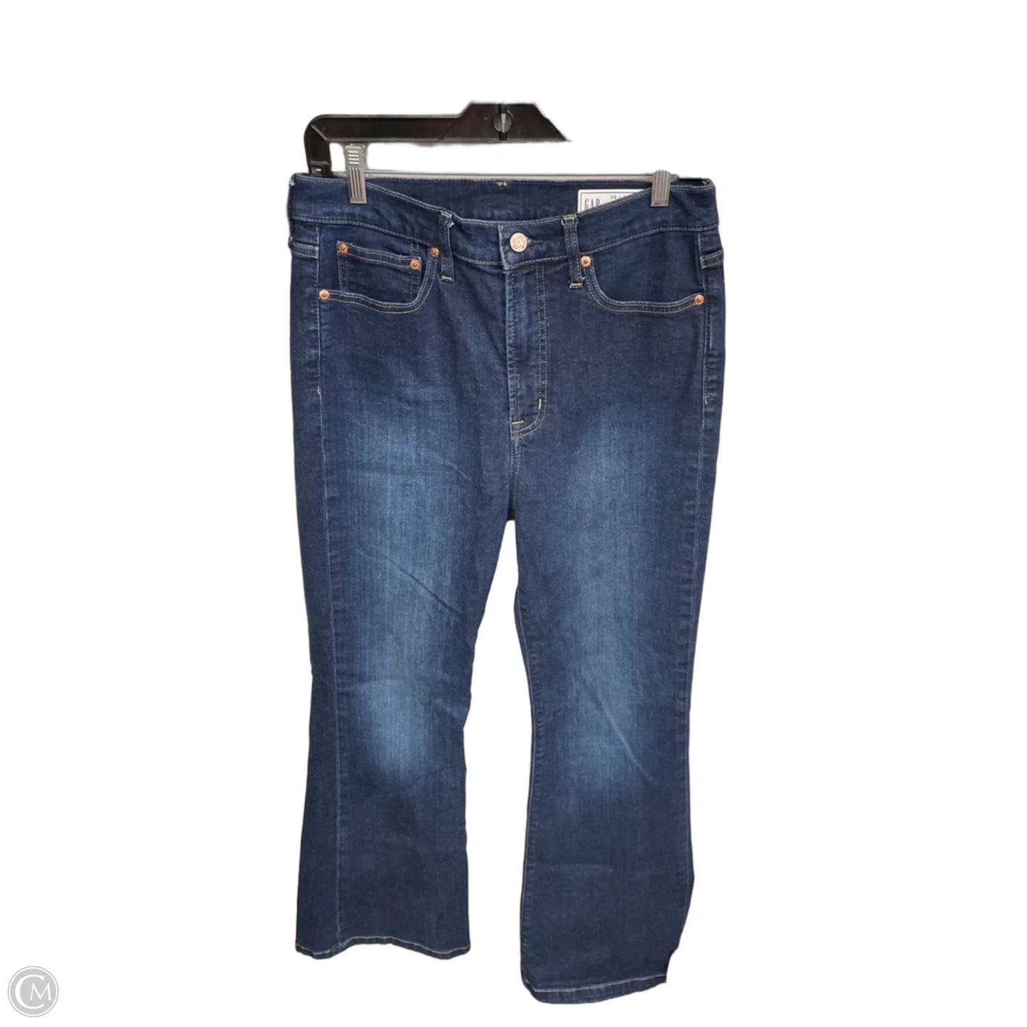 Jeans Flared By Gap In Blue Denim, Size: 10