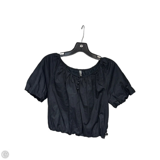 Top Short Sleeve By Anthropologie In Black, Size: Xs