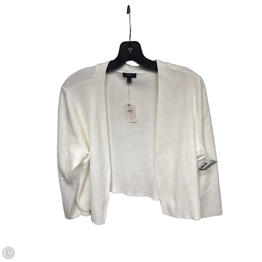 Sweater Cardigan By Talbots In White, Size: Xl