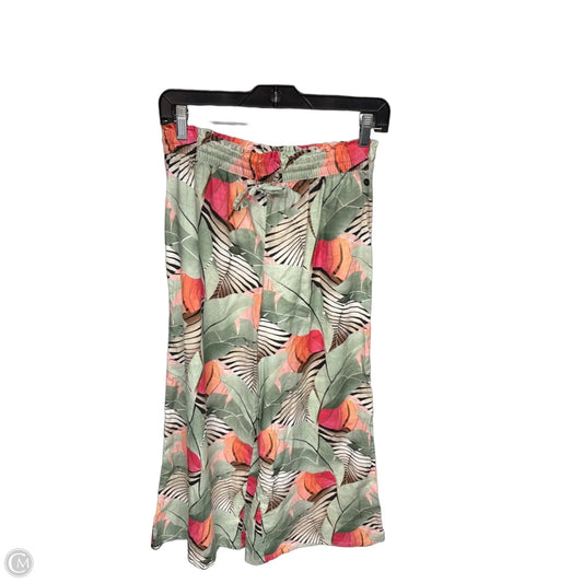 Pants Linen By Calia In Green & Pink, Size: Xs