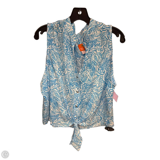 Top Sleeveless By Hearts Of Palm In Blue, Size: Xl